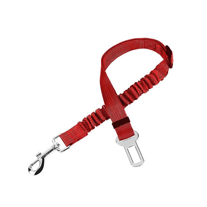Adjustable Elastic Dog Car Seat Belt for Pet Safety During Travel